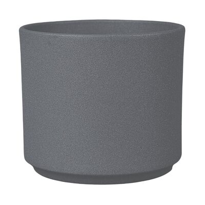 Osłonka cylinder 14 cm glitter jasnografitowy