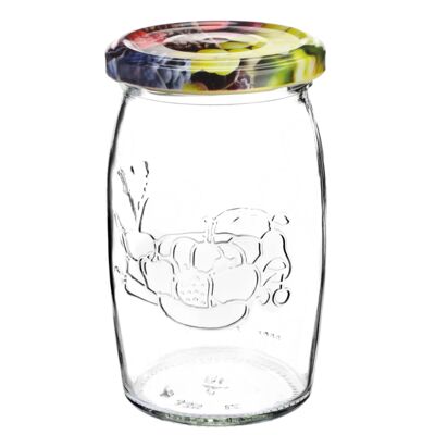 Słoik z metalową zakrętką 335 ml 7 x 12 cm 6 szt