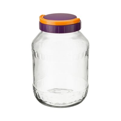 Słoik z plastikową zakrętką 2,5 l 15 x 22 cm