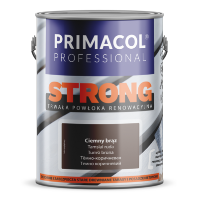 Powłoka renowacyjna na drewno i beton STRONG 2,5 l ciemny brąz