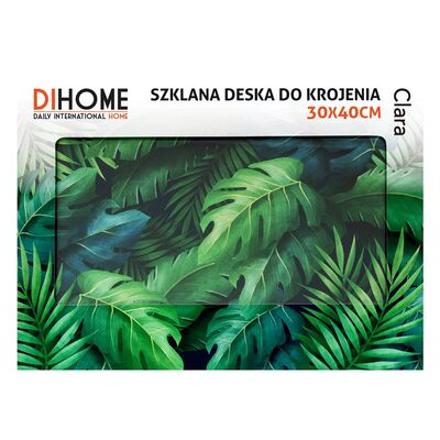 Deska do krojenia szklana 30 x 40 cm Clara zielony