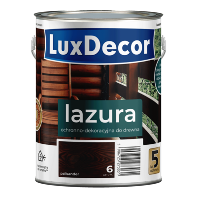 Lazura ochronno-dekoracyjna 5 lat ochrony palisander 2,2 l Luxdecor