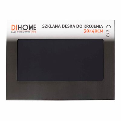 Deska do krojenia szklana 30 x 40 cm Clara czarny