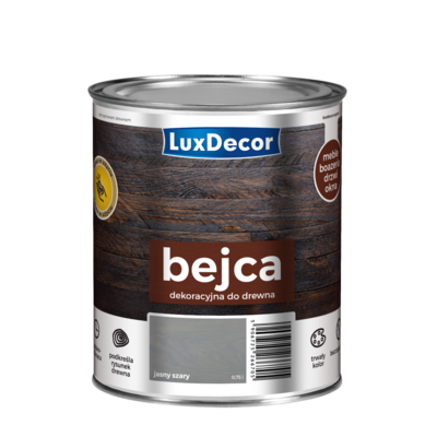 Bejca do drewna jasny szary 750 ml Luxdecor