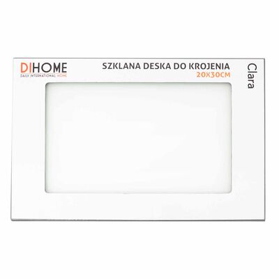 Deska do krojenia szklana 20 x 30 cm Clara biały