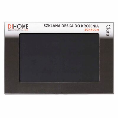 Deska do krojenia szklana 20 x 30 cm Clara czarny