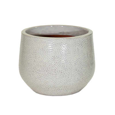 Donica mrozoodporna Portly Cld Dimple Beige S3 18 x 14,5 cm beżowy