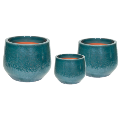 Donica mrozoodporna Portly Cld Dimple D.Green S3 18 x 14,5 cm zielony