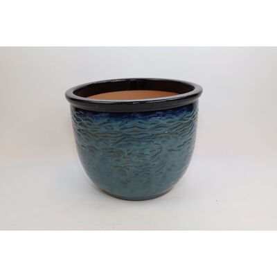 Donica mrozoodporna Treviso Blue Green- Black top 23 x 18 cm niebieskozielony