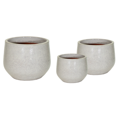 Donica mrozoodporna Portly Cld Dimple Beige S3 25 x 20 cm beżowy