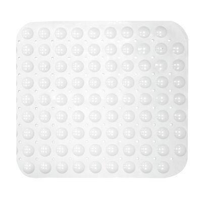 Mata antypoślizgowa pcv 55 x 55 cm biała