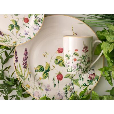 Kubek Idylla 400 ml kwiaty biały