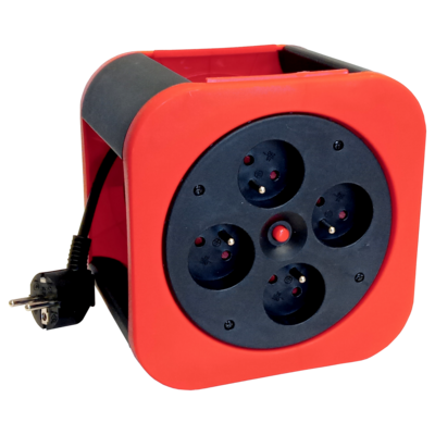 Przedłużacz S-box, 7,5 m H05VV-F 3 x 1,0 czerwony
