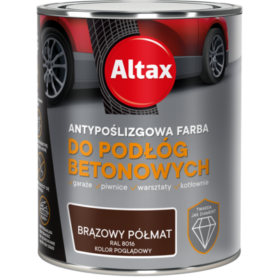 Farba do podłóg betonowych 0,75 l brązowy Altax