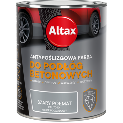Farba do podłóg betonowych 0,75 l szary Altax