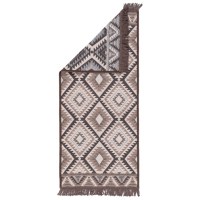 Dywan Kilim Soft 60 x 130 cm aztecki beżowo-brązowy