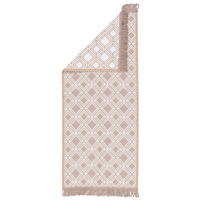 Dywan Kilim Soft 60 x 130 cm geometria beżowo-kremowy