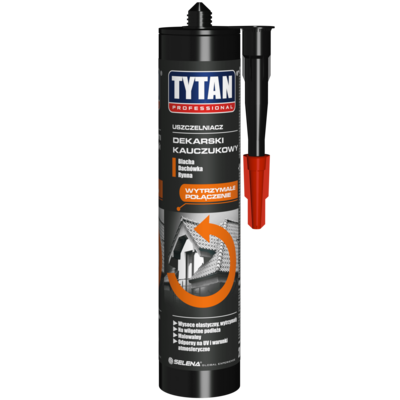 Uszczelniacz dekarski kauczukowy 280 ml bezbarwny TYTAN PROFESSIONAL