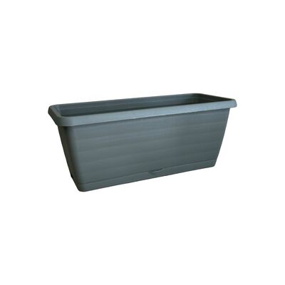 Skrzynka balkonowa Toledo 80 cm z podstawkiem szary