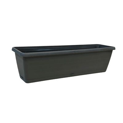Skrzynka balkonowa Toledo 40 cm z podstawkiem szary