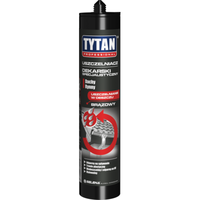 Uszczelniacz dekarski specjalistyczny 280 ml brązowy TYTAN PROFESSIONAL