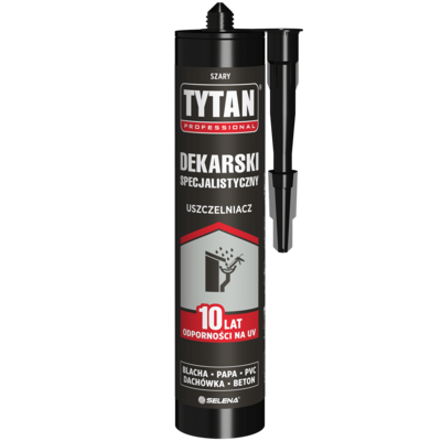 Uszczelniacz dekarski specjalistyczny 280 ml szary TYTAN PROFESSIONAL
