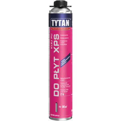 Klej PU do płyt XPS pistoletowy 750 ml TYTAN PROFESSIONAL