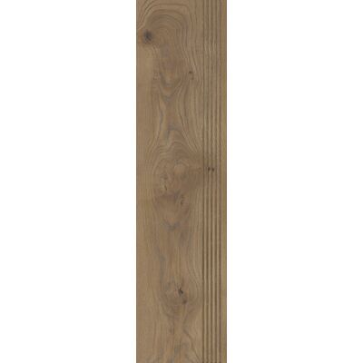 Gres szkliwiony stopnica TAIGA WOOD BROWN SGR153-1 30 x 120 cm g.1