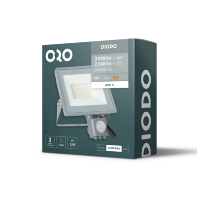 Naświetlacz LED oro diodo 30 W nw pir