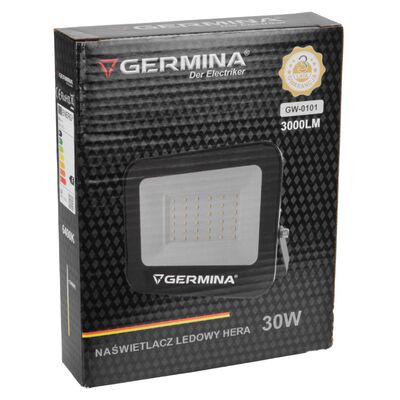 Naświetlacz LED 30 W 3000 lm 6400 K IP65 hera germina