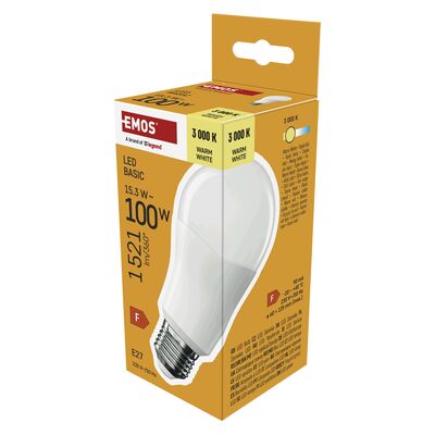 Żarówka LED basic A60 15,3 W 100 W 1521 lm E27 ww