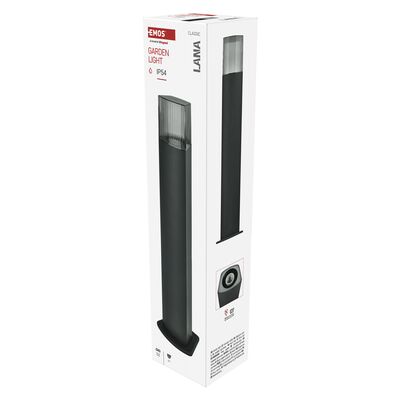 Słupek oświetleniowy garden lana 75 cm na żarówkę E27 max 25 W IP54