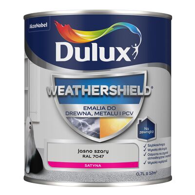 Emalia Weathershield do drewna, metalu i PCV jasno szary RAL 7047 Dulux