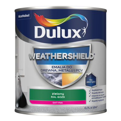 Emalia Weathershield do drewna, metalu i PCV zielony RAL 6029 Dulux