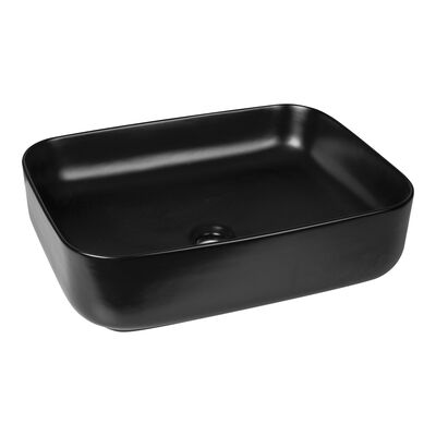 Umywalka nablatowa KR-384 czarny mat Kerra