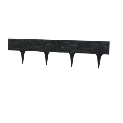 Palisada struktura kamienia 79 x 9,5 cm czarna