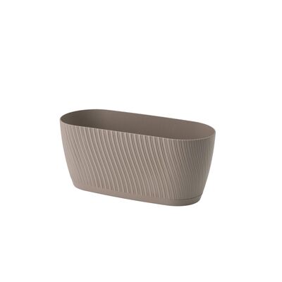 Skrzynka Mika 27 cm z podstawką szaro-beżowy