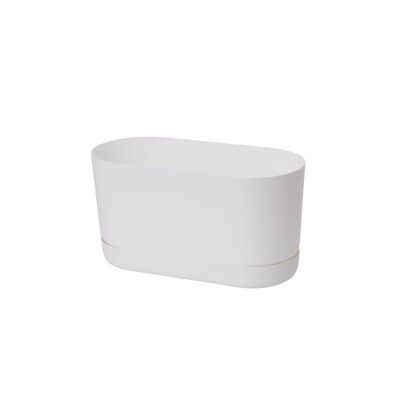Skrzynka Satina 27 cm z podstawką biały
