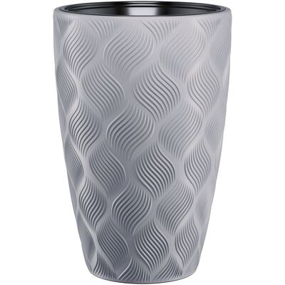 Doniczka Flow Slim 30 cm platynowy