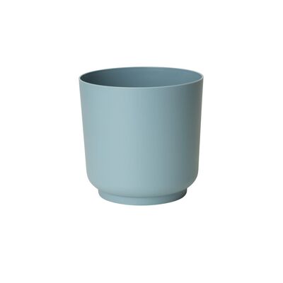 Osłonka Satina Eco Recykled 17 cm pudrowy błękitny