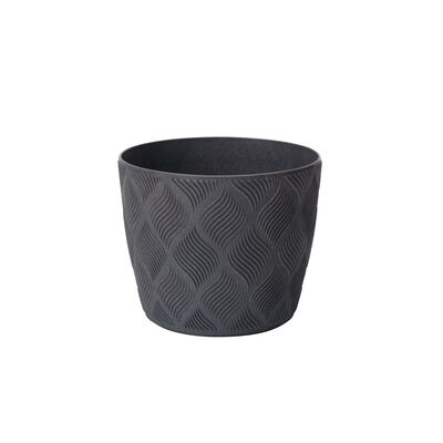 Osłonka Flow Petit z podstawką 17 cm głęboki czarny