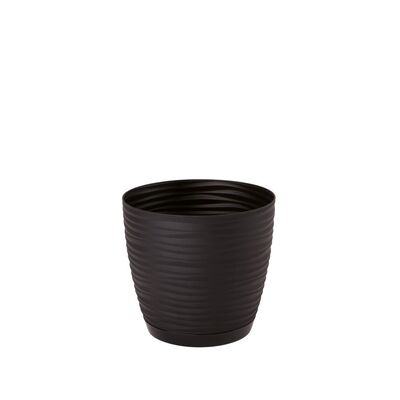 Osłonka Sahara Petit okrągła z podstawką 13 cm czarny