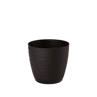 Osłonka Sahara Petit okrągła z podstawką 19 cm czarny