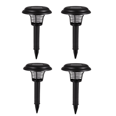 Lampa solarna owadobójcza 41 cm czarna 4 sztuki