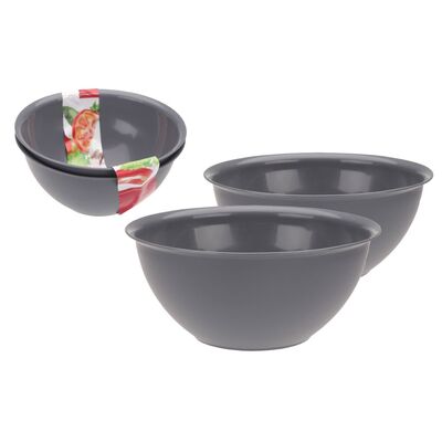 Zestaw misek Wyspa okazji 2 x 1 l szary
