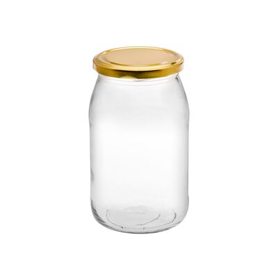 Słoiki New 900 ml ze złotą nakrętką 6 sztuk