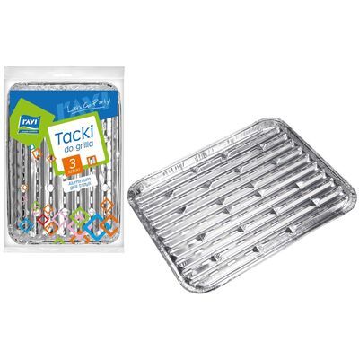 Tacki aluminiowe Simple Solutions 3 sztuki 28 x 22 cm
