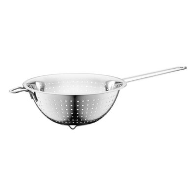 Cedzak ze stali nierdzewnej z rączką 20 cm srebrny