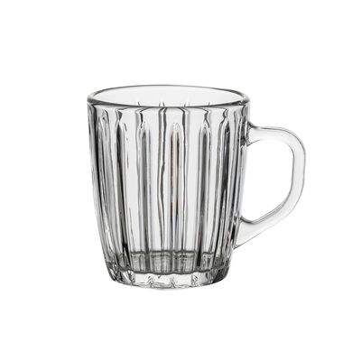 Kubek szklany Cinturo 280 ml transparentny