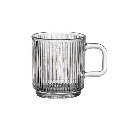 Kubek szklany Lusi 340 ml transparentny